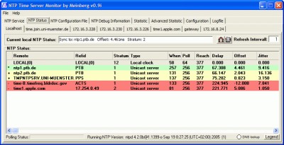 NTP Time Server Monitor 0.9l screenshot