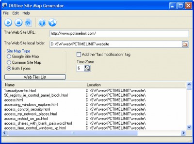 Offline Site Map Generator 2.5.1.1 screenshot