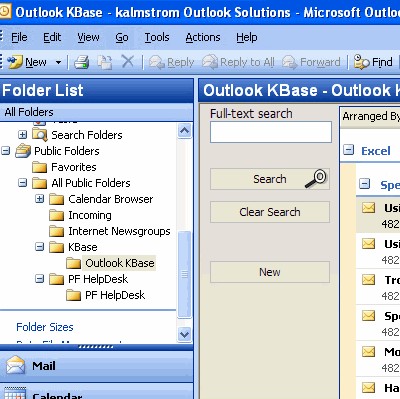 Outlook KBase 1 screenshot