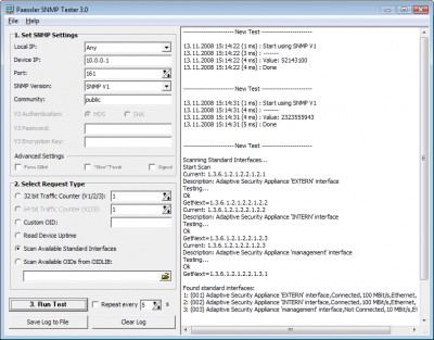 Paessler SNMP Tester 3.2 screenshot