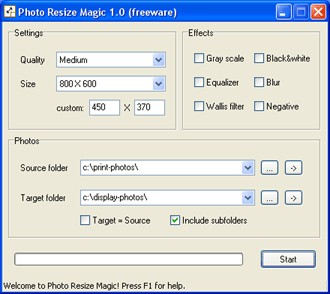Photo Resize Magic 1.1 screenshot