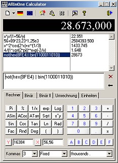 pmaCalc 6.1 screenshot