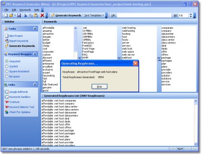 PPC Keyword Generator 1.0.0 screenshot
