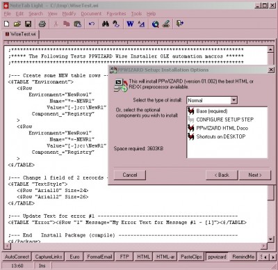 PPWIZARD - HTML Preprocessor 06.159 screenshot
