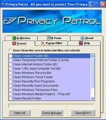Privacy Patrol 3.1 screenshot