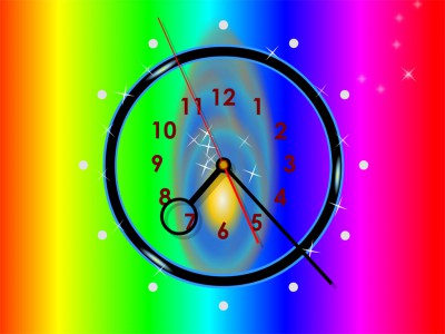 Rainbow Clock ScreenSaver 2.5 screenshot