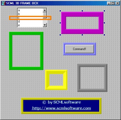 SCML 3D FRAME OCX 1.00 screenshot
