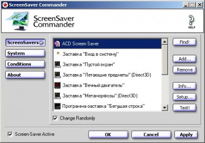 ScreenSaver Commander 1.1 screenshot