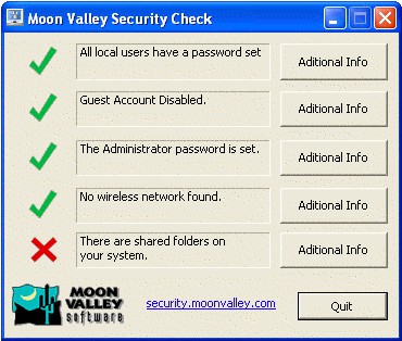 Security Check 1.0 screenshot