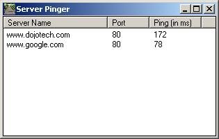 Server Pinger 1.0 screenshot
