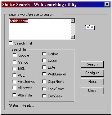 Shetty Search 3.8 screenshot