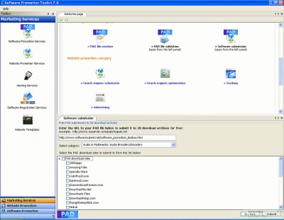 Software Promotion Toolkit 7.0 screenshot