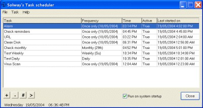 Solway's Task Scheduler 1.8 screenshot