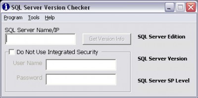 SQL Server Version Checker 1.0.5 screenshot