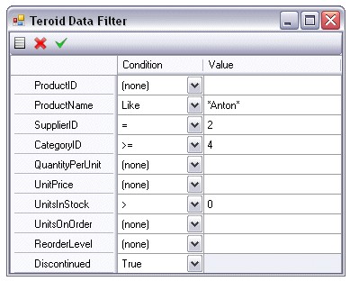 Teroid Data Filter 4.0 screenshot