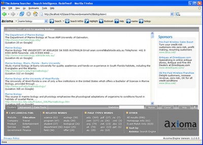 The Axioma Searcher 1.3.0.7 screenshot