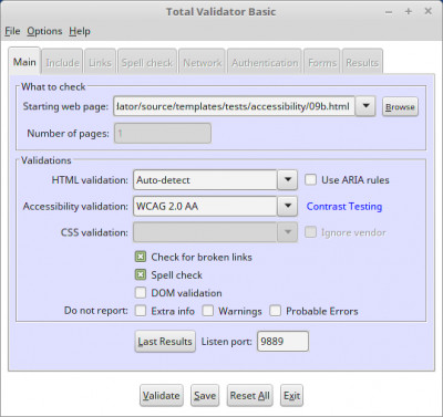 Total Validator Tool 12.0.0 screenshot