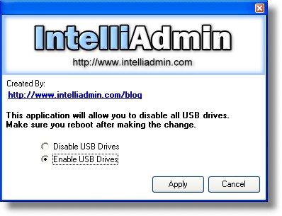 USB Drive Disabler 2.0 screenshot