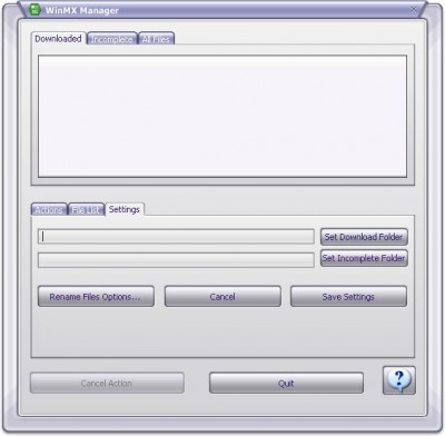 WinMX Manager 1.9 screenshot