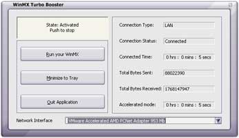 WinMX Turbo Booster 5.0.1 screenshot