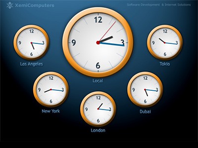 World Clock ScreenSaver 1.0 screenshot