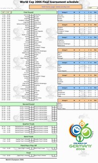 World Cup 2006 Tournament Calendar 1.5 screenshot