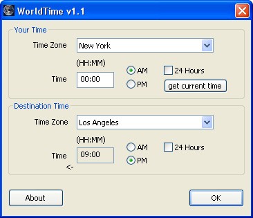 WorldTime 1.1 screenshot