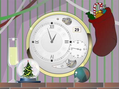 Xmas Clock ScreenSaver 2.8 screenshot